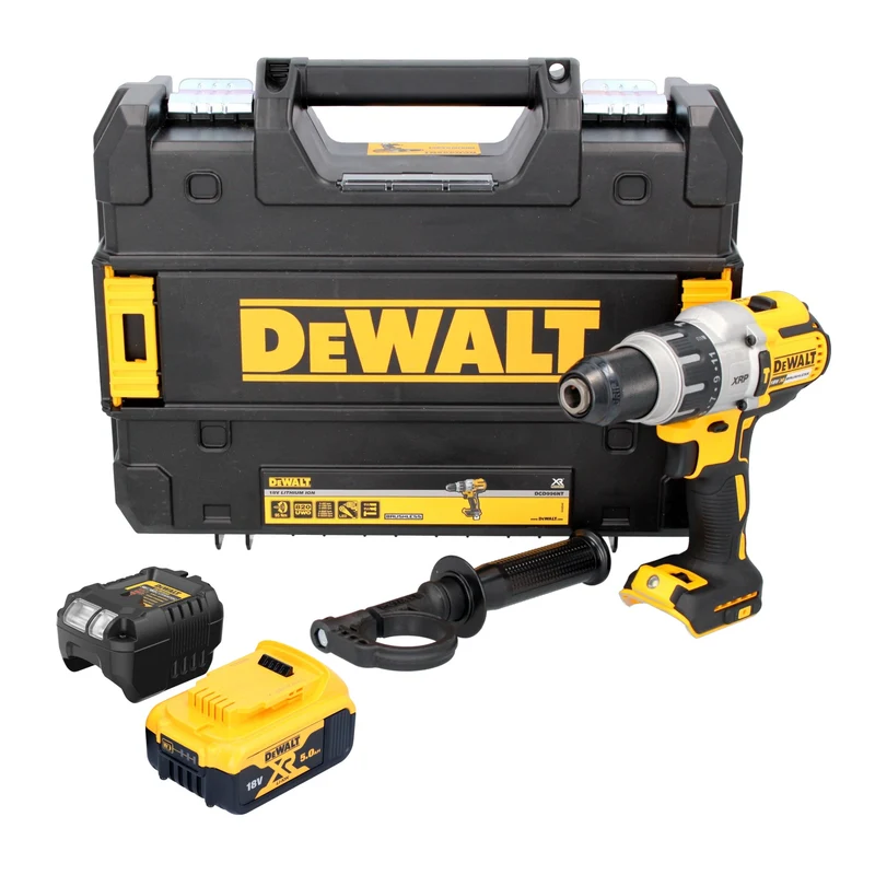 DeWalt DCD 996 P1T Akku Schlagbohrschrauber 18 V 95 Nm Brushless + 1x Akku 5,0 Ah + Ladegerät + TSTAK