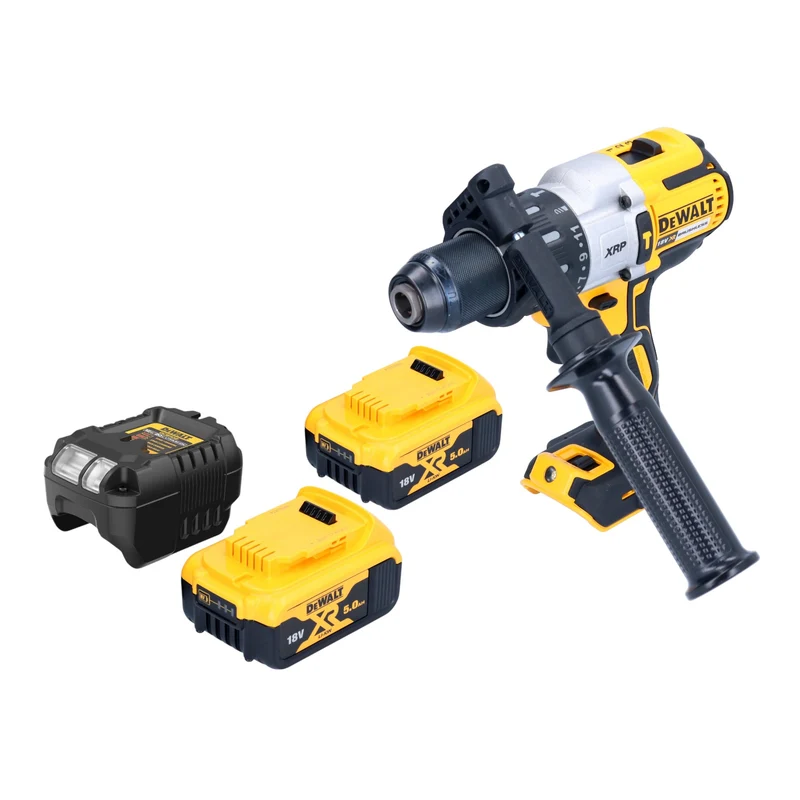 DeWalt DCD 996 P2 Akku Schlagbohrschrauber 18 V 95 Nm Brushless + 2x Akku 5,0 Ah + Ladegerät