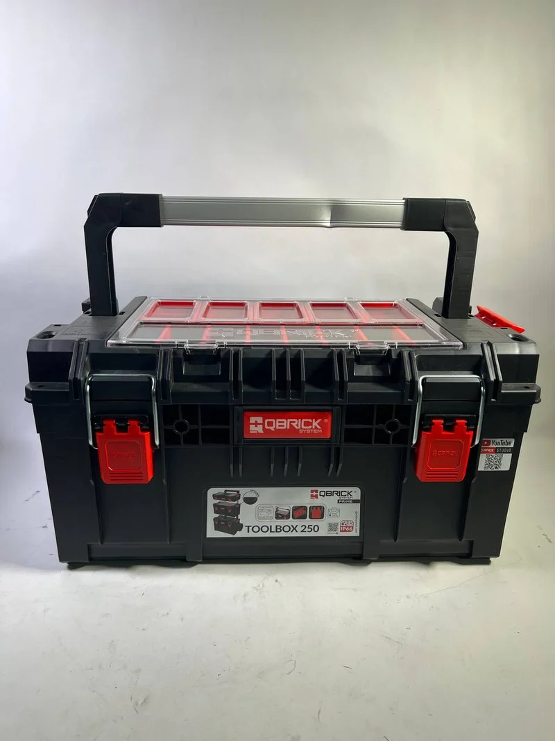 Qbrick System PRIME Toolbox 250 Expert mit Organizer stapelbar 535 x 327 x 277 mm 26l IP66 mit 10 Trennwänden + 5 Inlays - Beschädigt