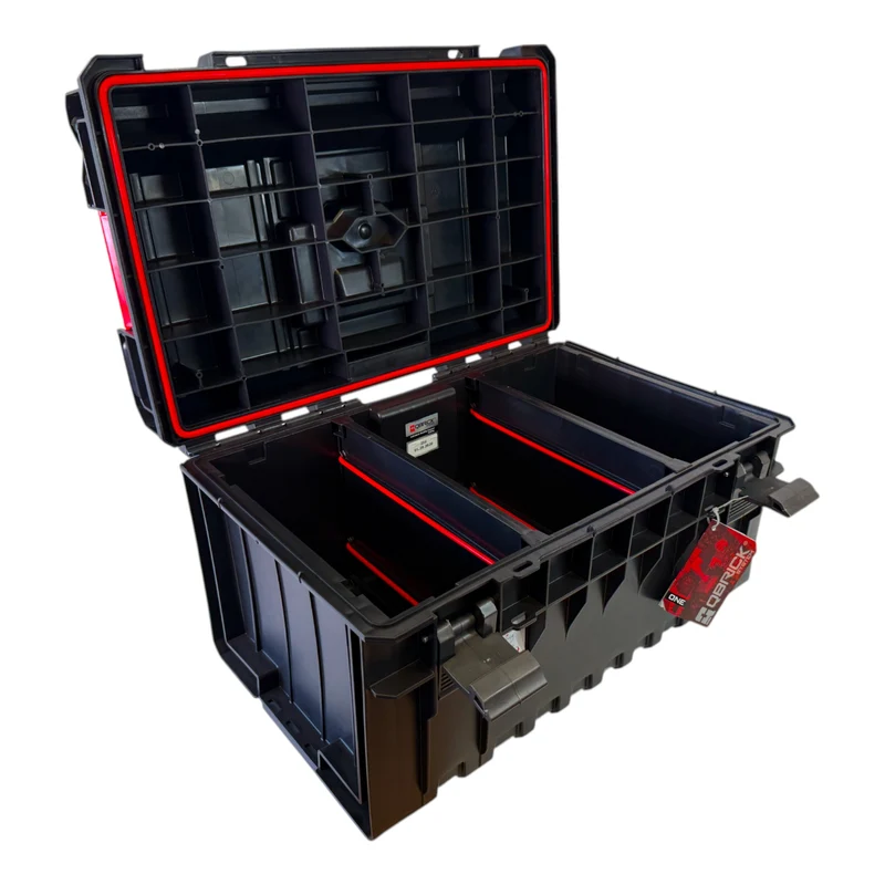 Qbrick System ONE 350 1.0 Basic Werkzeugkoffer 585 x 385 x 320 mm 38 l stapelbar IP66 ( alte Version ) ohne Gewindeeinsätze