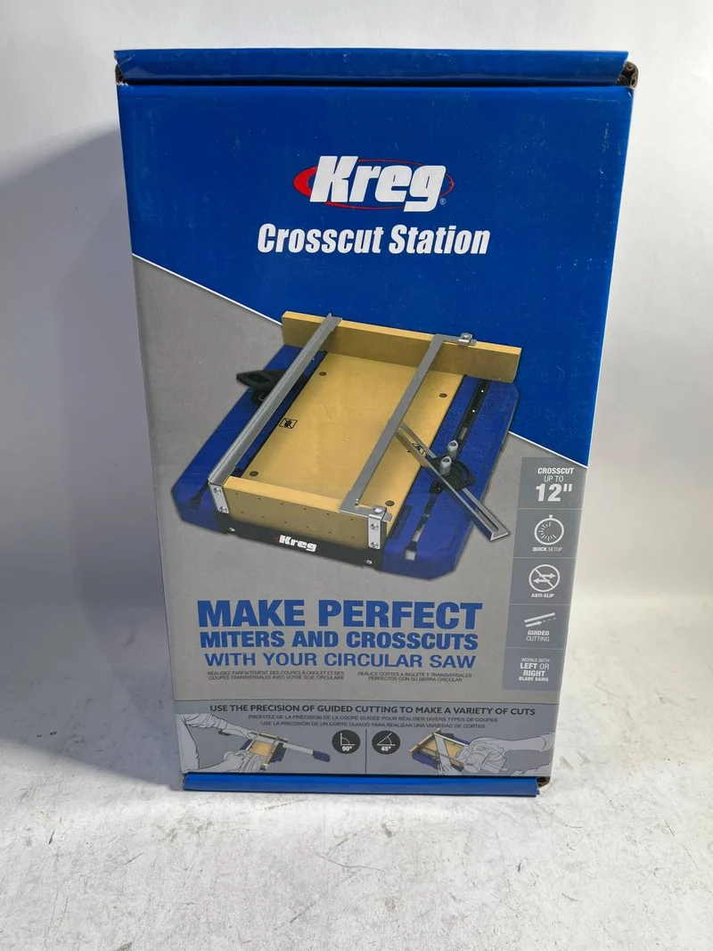 KREG Mobile Kapp und Gehrungsstation ( KMA4100-INT ) tragbar 305 x 38 mm - für Handkreissägen - Leicht Gebraucht