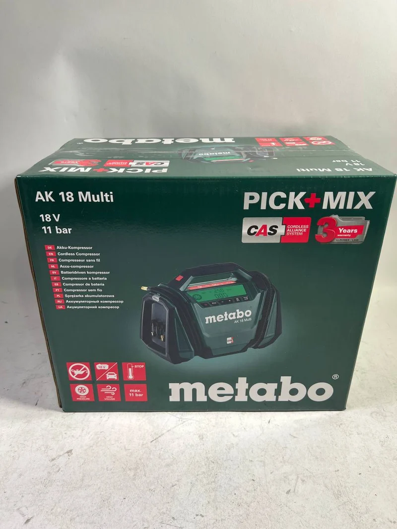 Metabo AK 18 Multi Akku Kompressor 18 V 11 bar Solo ( 600794850 ) - Leicht Gebraucht