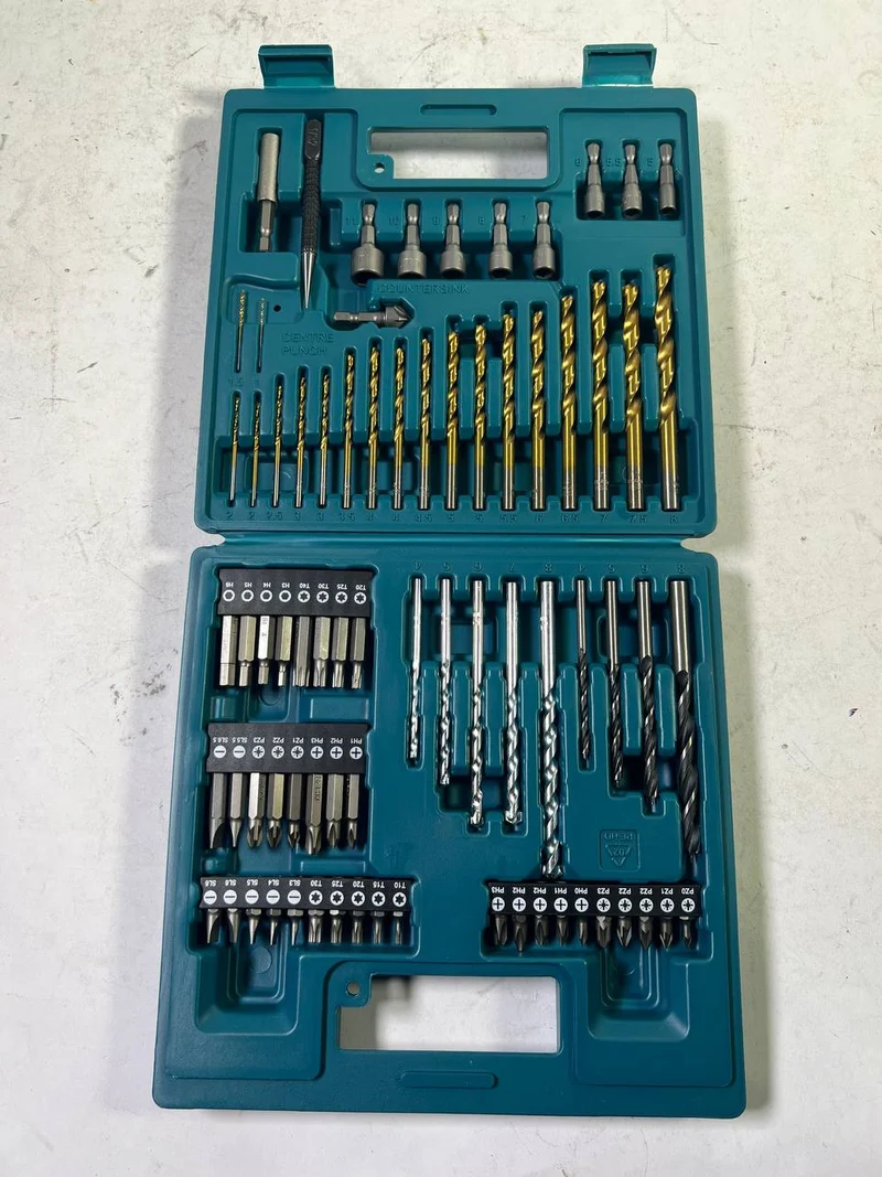 Makita Bit und Bohrer Set 75 tlg. ( B-49373 ) Phillips / Pozidriv / Torx / Hex / Schlitz - Beschädigt