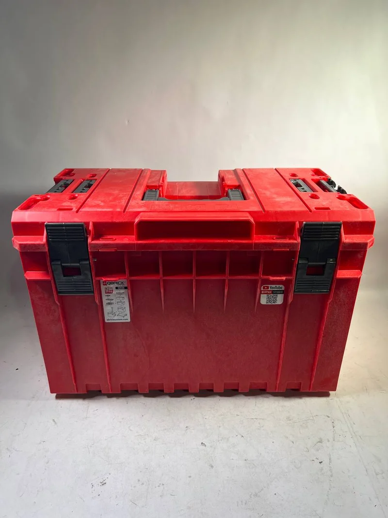 Qbrick System ONE 450 2.0 Vario RED ULTRA HD Custom Werkzeugkoffer modularer Organizer 585 x 385 x 420 mm 52 l stapelbar IP66 - Leicht Gebraucht