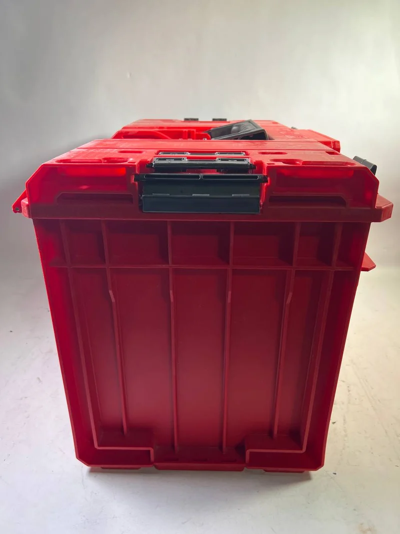 Qbrick System ONE 450 2.0 Vario RED ULTRA HD Custom Werkzeugkoffer modularer Organizer 585 x 385 x 420 mm 52 l stapelbar IP66 - Leicht Gebraucht