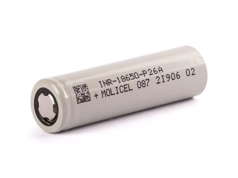 Molicel INR18650-P26A, 2600mAh 35A Li-Ionen-Akku, 3,6V - 3,7V