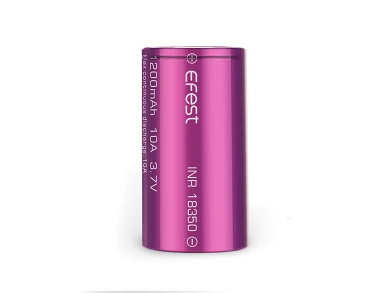 Efest IMR18350 - 1200mAh 3,6V - 3,7V Li-Ion-Akku max. 10A (15A) (Pluspol flach)