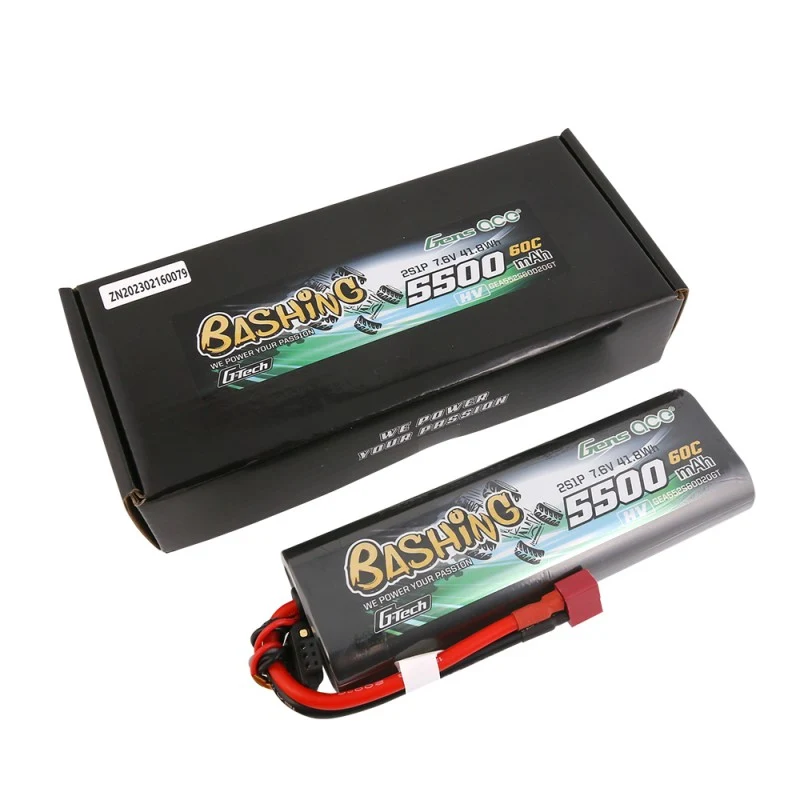 Gens Ace G-Tech 2S 5500mAh 7,6 V 60C HV Hardcase T-Stecker