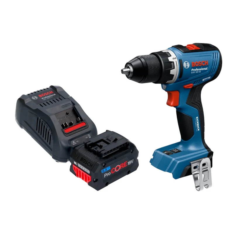 Bosch GSR 18V-65 Professional Akku Bohrschrauber 18 V 63 Nm Brushless + 1x ProCORE Akku 5,5 Ah + Ladegerät