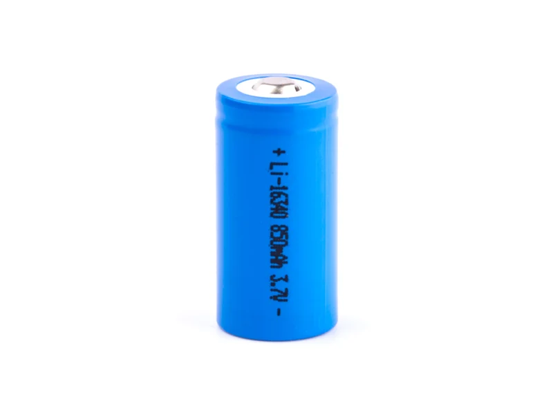 Keeppower 16340-A2 850mAh, 3,6V - 3,7V Li-Ionen-Akku mit erhöhten Pluspol (ohne Schutzelektronik)