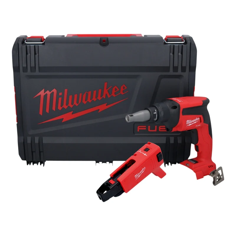 Milwaukee M18 FSG-0X Akku Trockenbauschrauber 18 V 13 Nm Brushless + Magazinvorsatz + HD Box - ohne Akku, ohne Ladegerät