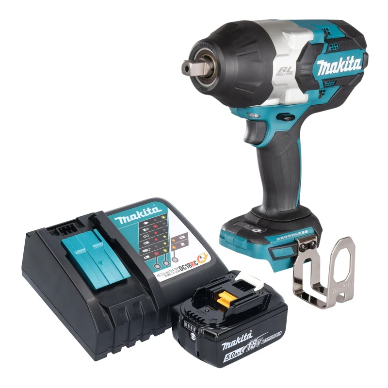 Makita DTW 1004 RT1 Akku Schlagschrauber 18 V 1050 Nm 1/2" Brushless + 1x Akku 5,0 Ah + Ladegerät