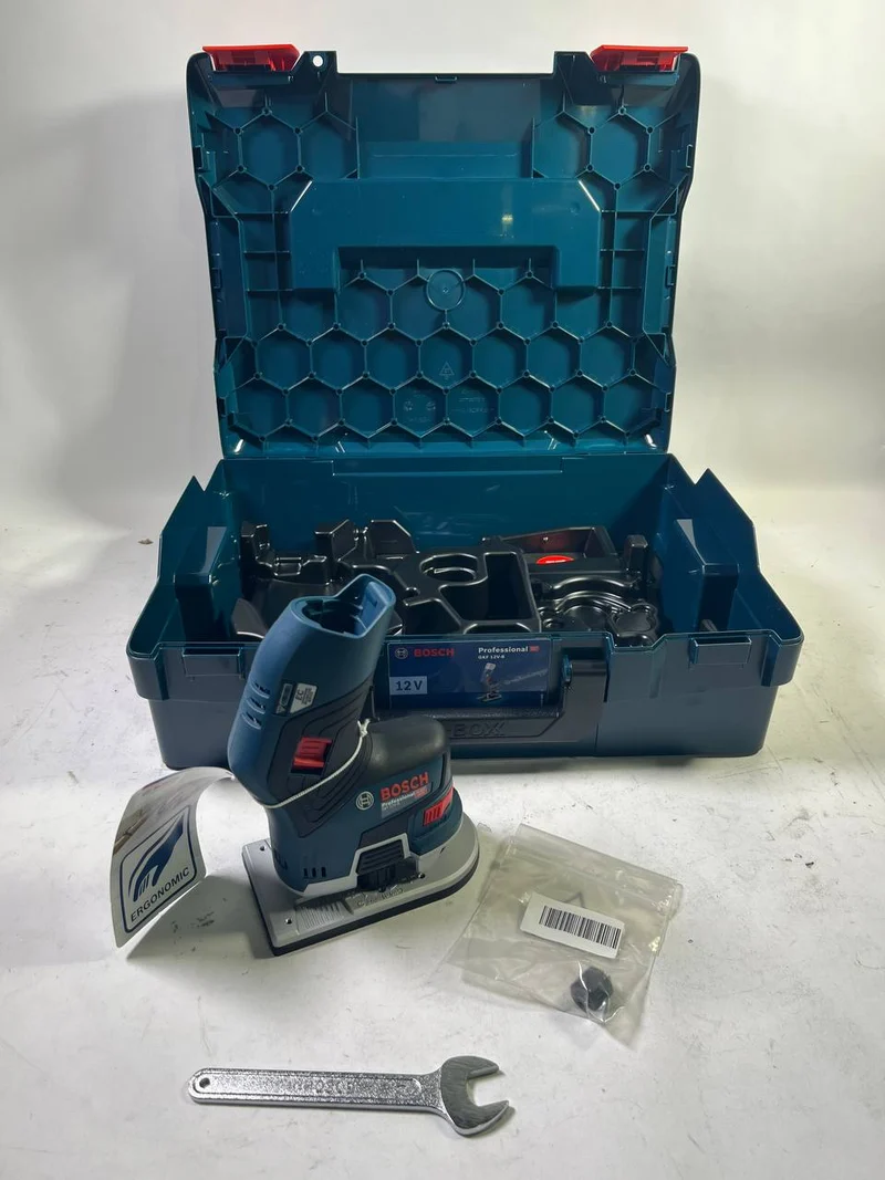 Bosch GKF 12V-8 Professional Akku Kantenfräse 12 V ( 06016B0001 ) + L-Boxx - ohne Akku, ohne Ladegerät - Unvollständig