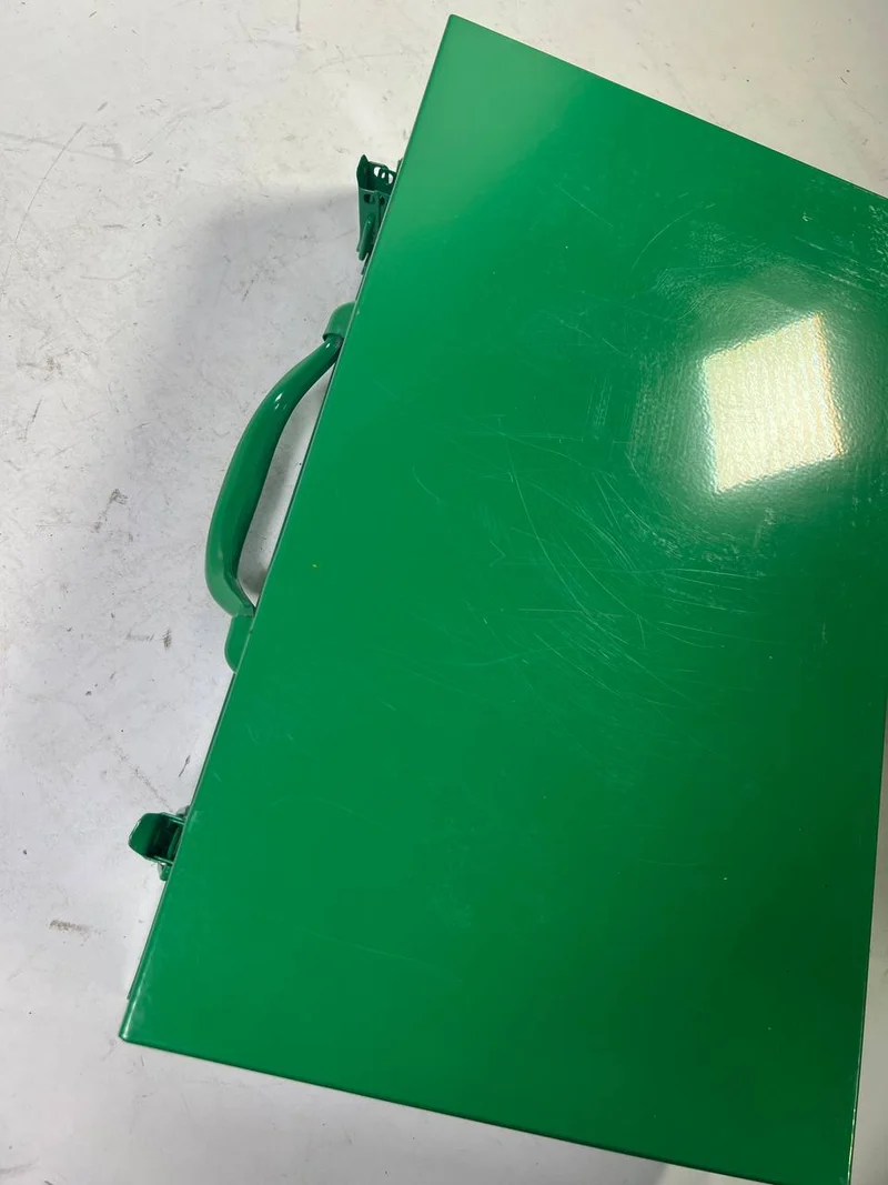 Prebena Metall-Transportkoffer 430 x 255 x 110 mm + Universal Schaumstoffeinlage - Beschädigt