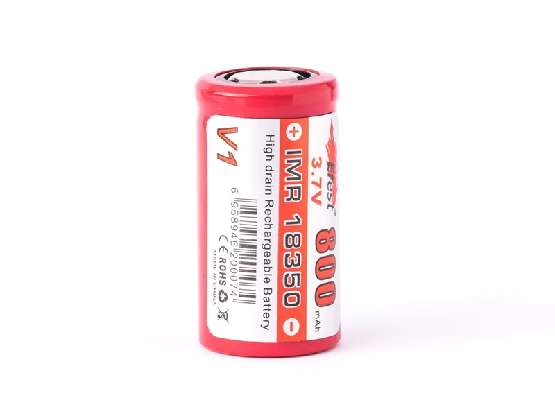 Efest IMR 18350 V1 - 800mAh 3,7V Li-Ionen (Pluspol flach)