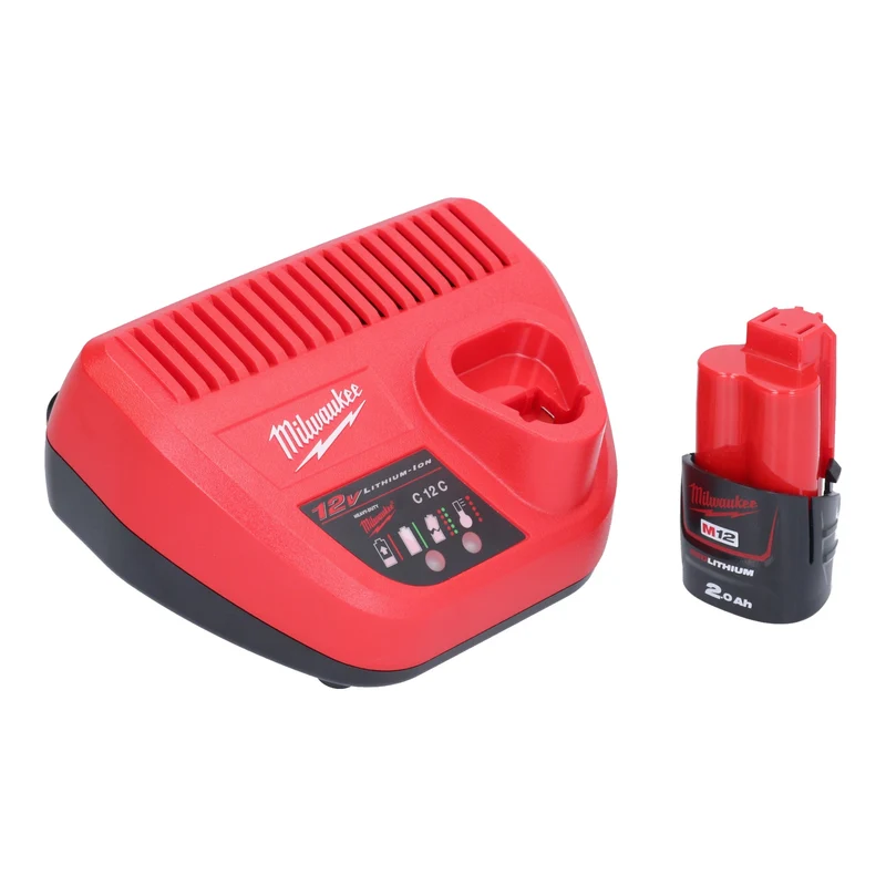 Milwaukee M12 BIW12-201 Akku Schlagschrauber 12 V 138 Nm 1/2" + 1x Akku 2,0 Ah + Ladegerät