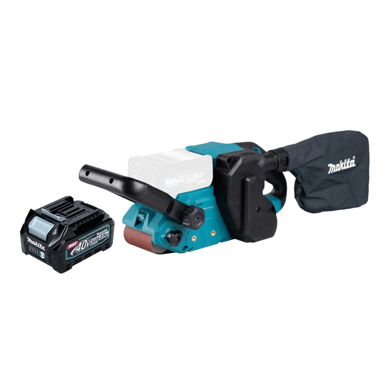 Makita BS 001 GD1 Akku Bandschleifer 40 V max. 76 x 533 mm Brushless + 1x Akku 2,5 Ah - ohne Ladegerät