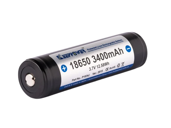 Keeppower 18650 - 3400mAh, 3,6V - 3,7V Li-Ion-Akku geschützt