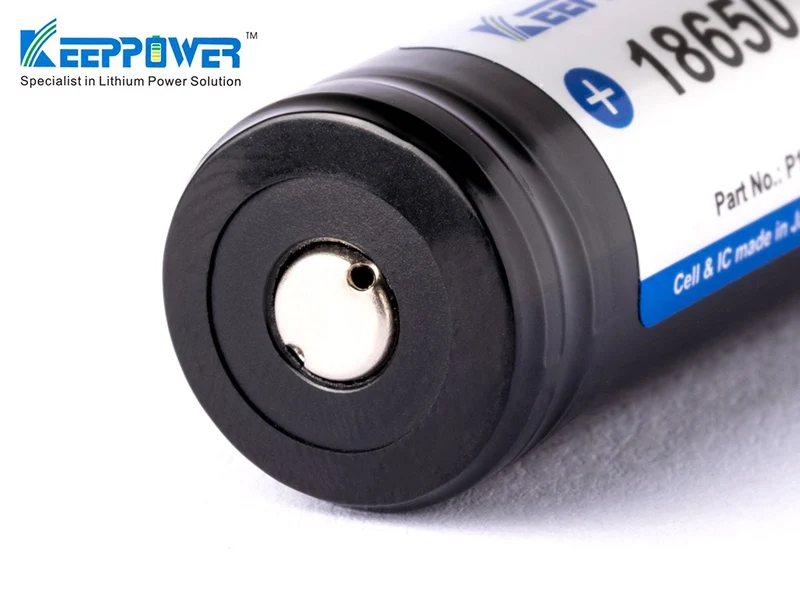 Keeppower 18650 - 3400mAh, 3,6V - 3,7V Li-Ion-Akku geschützt