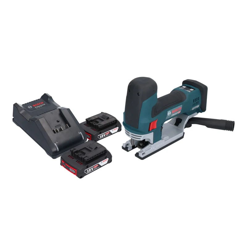 Bosch GST 18V-155 SC Professional Akku Stichsäge 18 V 155 mm Brushless + 2x Akku 2,0 Ah + Ladegerät