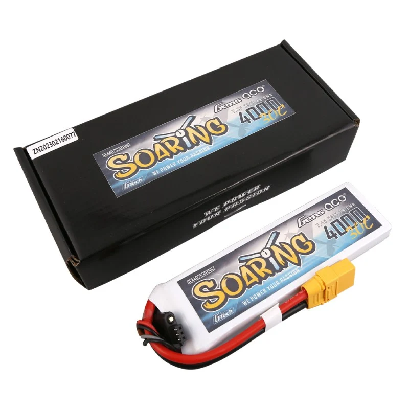 Gens Ace G-Tech Soaring 2S 4000mAh 7,4V 30C 2S1P Lipo-Akkupack XT90