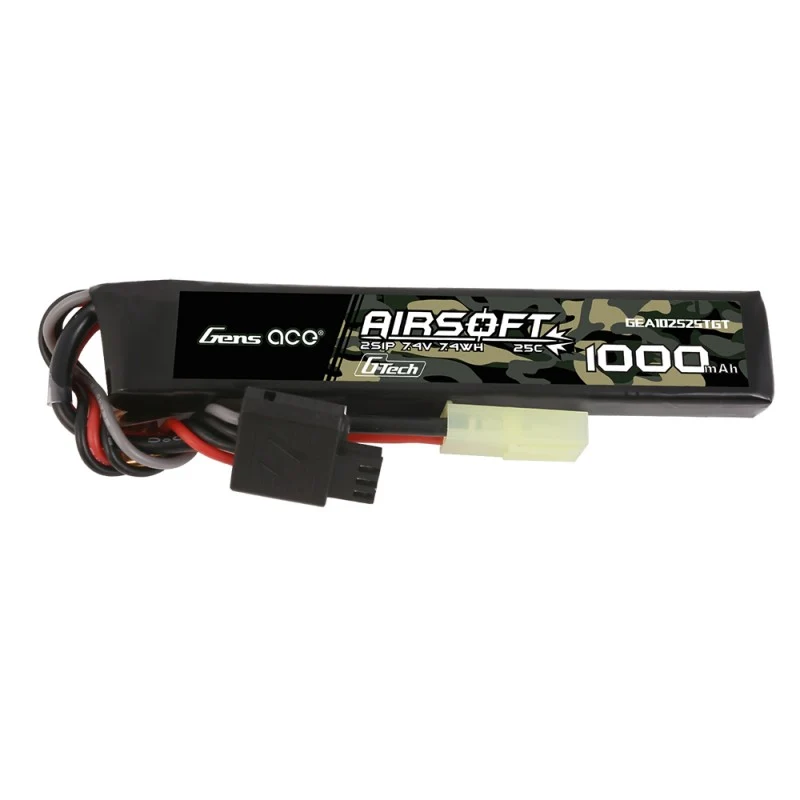 Gens Ace G-Tech 2S 1000mAh 2S1P 7,4V 25C Airsoft Lipo Mini Tamiya