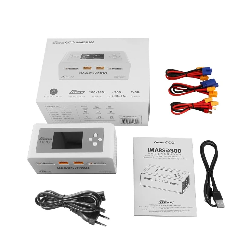 Gens Ace IMARS D300 G-Tech Channel AC/DC 300W/700W RC Batterieladegerät