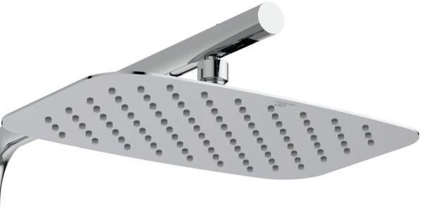 Ideal Standard Duschsystem Ceratherm T100 mit Badethermostat Chrom – Verbrühschutz, Regenkopfbrause