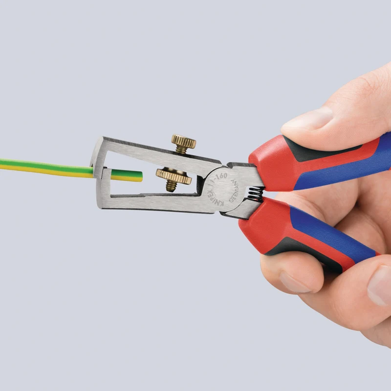 KNIPEX Abisolierzange 160 mm mit Comfort-Griff und Öffnungsfeder