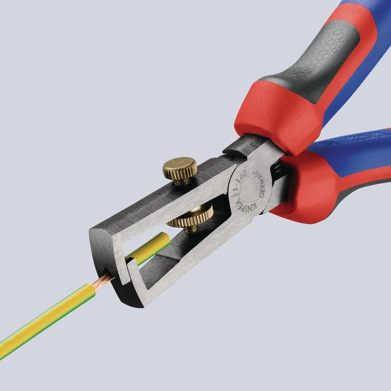 KNIPEX Abisolierzange 160 mm mit Comfort-Griff und Öffnungsfeder
