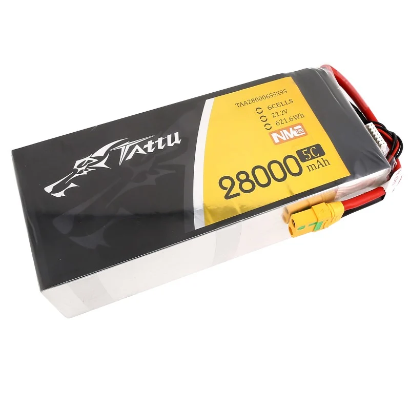 Tattu NMC 6S 28000mAh 22,2V 5C 6S1P Lipo Akku Pack mit XT90-S Stecker