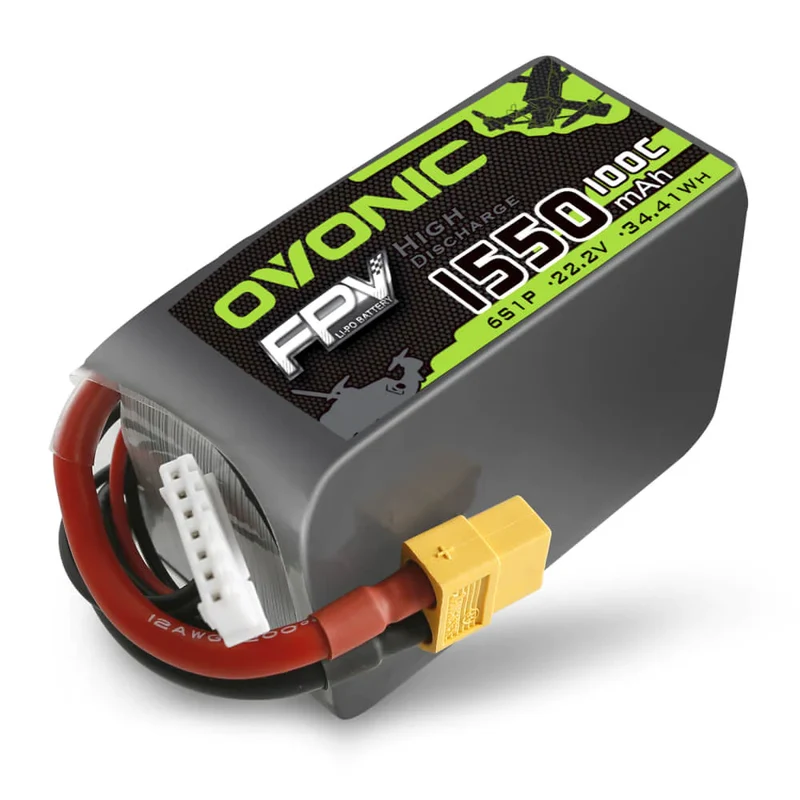 Ovonic 6S 1550mAh 22,2V 100C LiPo-Akku mit XT60-Stecker