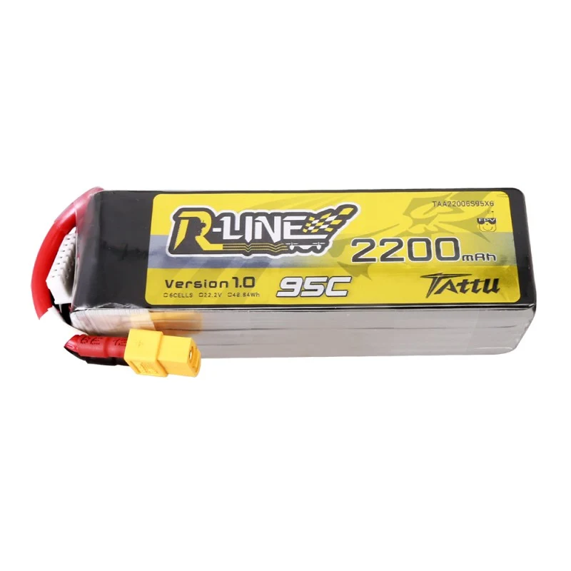 Tattu R-Line 6S 2200mAh 22,2V 95C Lipo-Akku XT60-Stecker