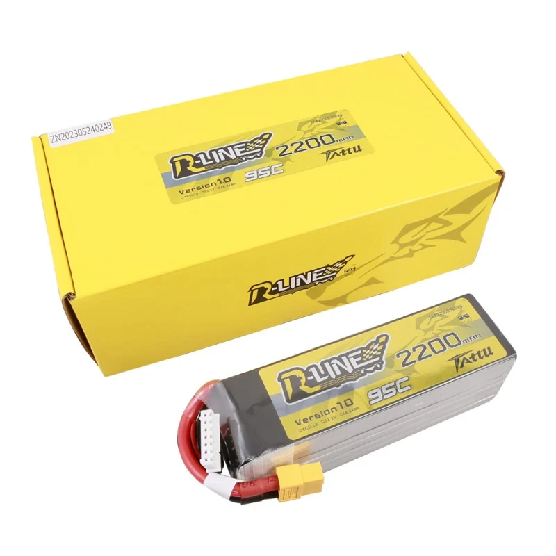 Tattu R-Line 6S 2200mAh 22,2V 95C Lipo-Akku XT60-Stecker