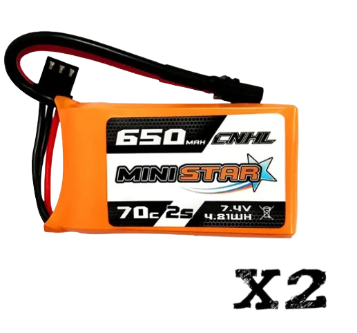 CNHL MiniStar 2S 650mAh 7,4V 70C XT30U (2 Stück)