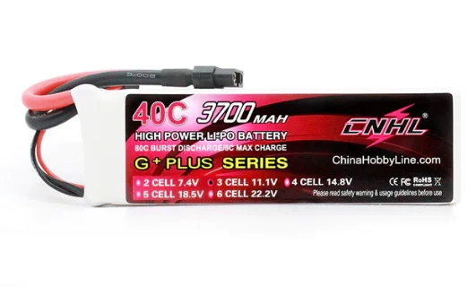 CNHL 3S LiPo Akku 3700mAh 11,1V 3S 40C Lipo Akku mit XT60 Stecker