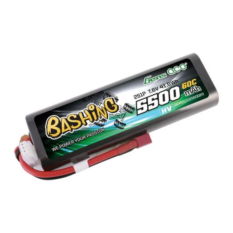Gens Ace 2S 5500mAh 7,6V 60C Hardcase T-Stecker