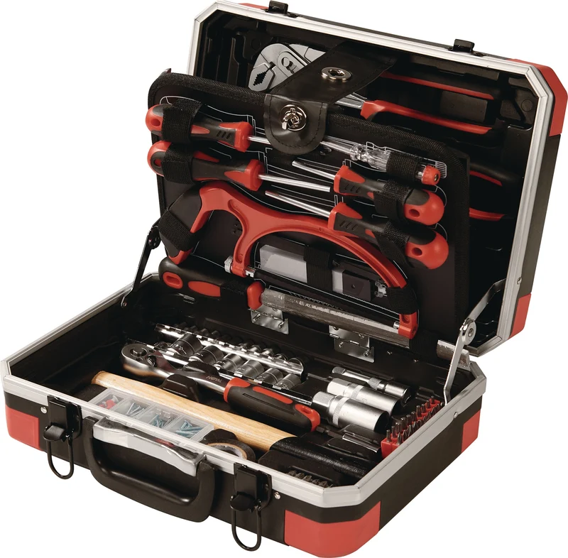 NOW Werkzeugsortiment 118-teilig im Aluminium-Rahmenkoffer – Komplettset für Handwerk und Heimwerker