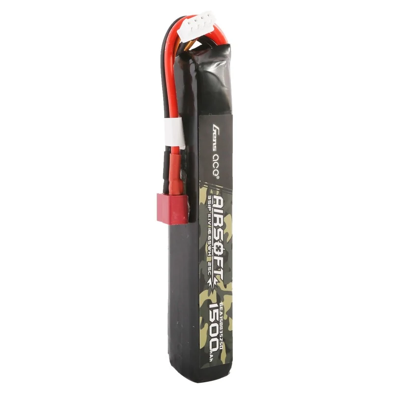 Gens Ace 25C 1500mAh 3S1P 11.1V Airsoft Lipo Akku mit T-Stecker