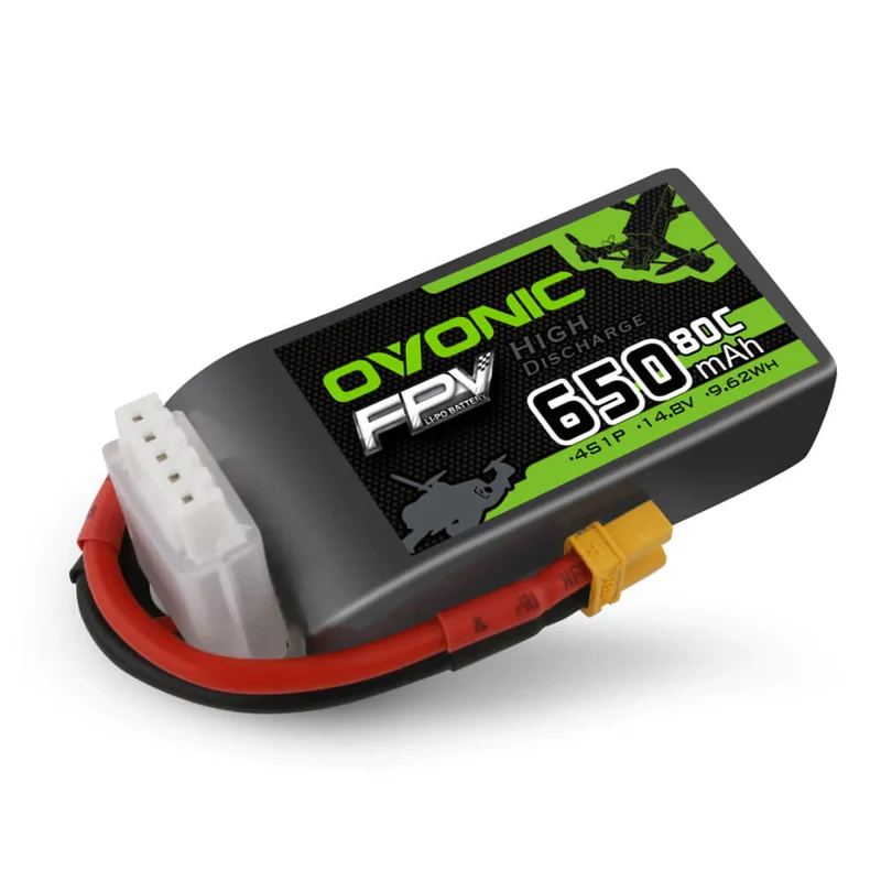 Ovonic FPV 4S 650mAh 80C 14,8V XT30 Lipo (4 Stück)