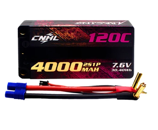 CNHL Racing Series 2S 4000mAh 7,6V 120C HV Shorty Hardcase EC3 LiPo