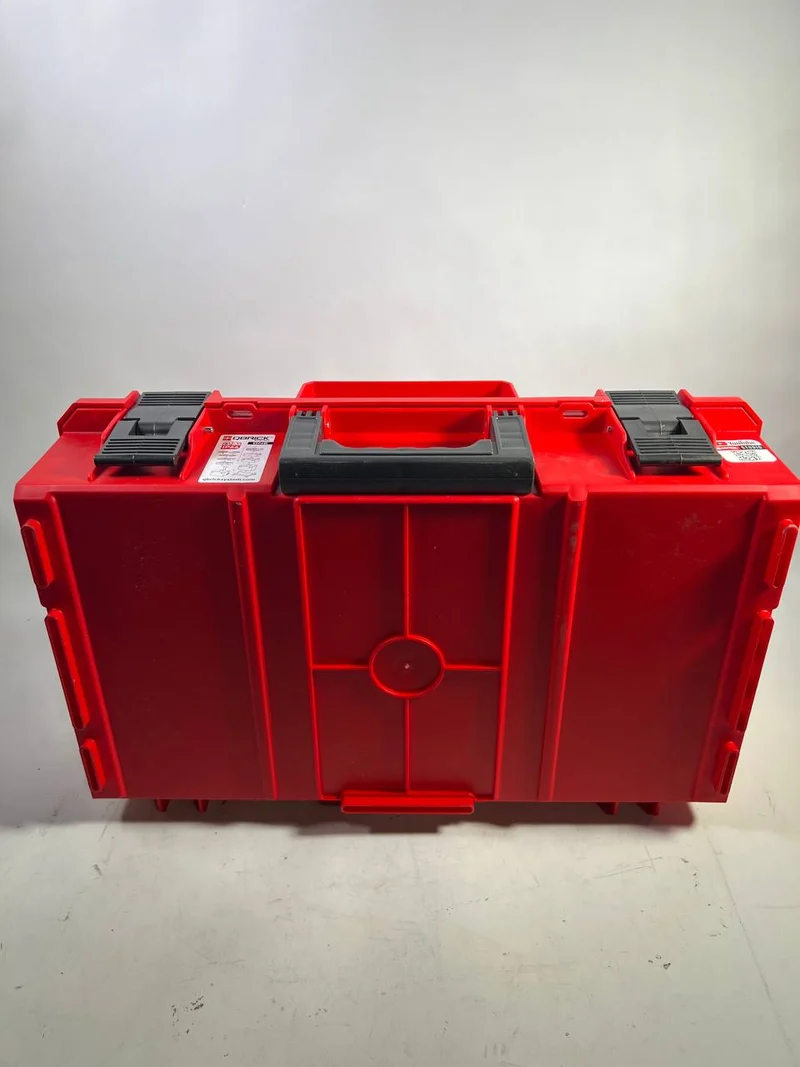 Qbrick System ONE 200 2.0 Profi RED ULTRA HD Custom Werkzeugkoffer modularer Organizer 585 x 385 x 190 mm 15,4 l stapelbar IP66 - Leicht Gebraucht