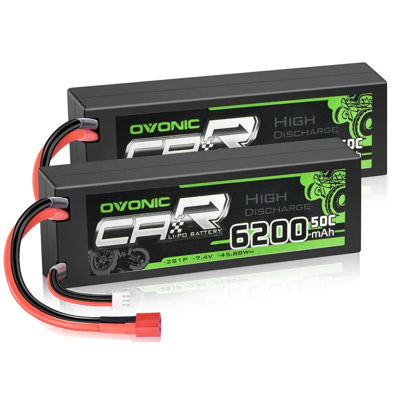Ovonic 2S 6200mAh 50C 7,4V Hardcase Dean (2 Stück)