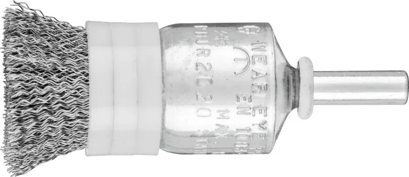 PFERD TOOLS Pinselbürste PBUR 20 mm Schaft 6 mm Stahldraht 0,2 mm für Bohr- & Geradschleifer