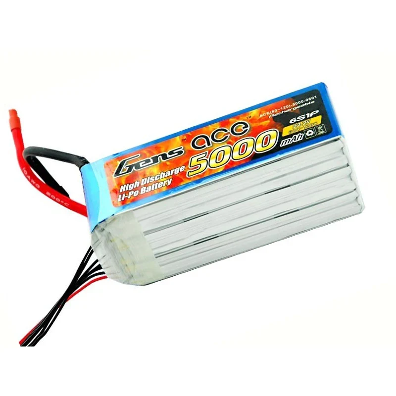 Gens Ace Lipo Akku 6s 5000mAh 60C RC Hubschrauber Akku