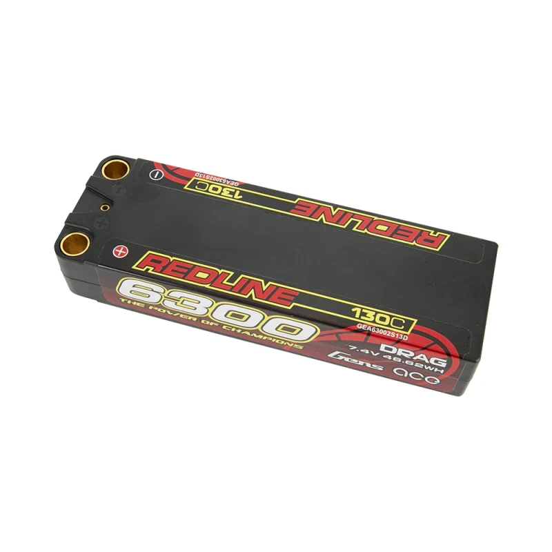 Gens Ace Redline Serie 6300mAh 7,4V 130C 2S2P HardCase 70# LiPo Akku