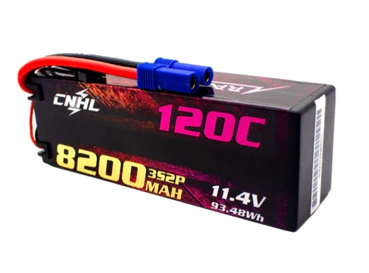 CNHL Racing Series LiHV 8200mAh 11,4V 3S 120C HV Hartschalen-Lipo-Akku mit EC5-Stecker