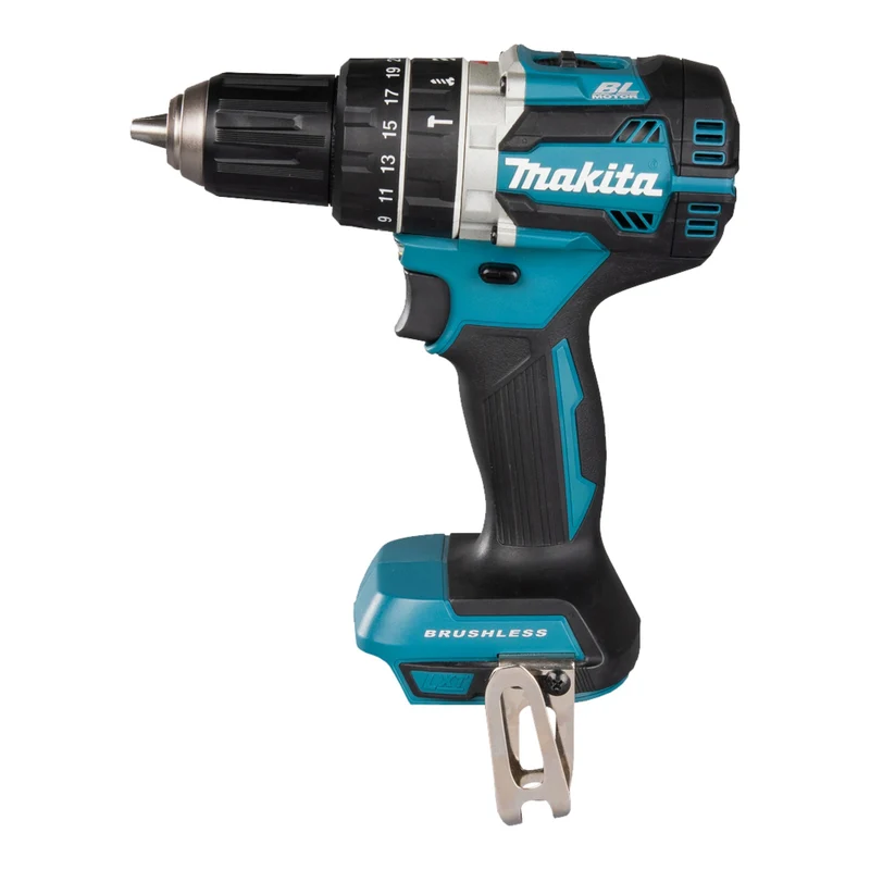 Makita DHP 484 Z Akku Schlagbohrschrauber 18 V 54 Nm Brushless + 22 tlg. Bit Set - ohne Akku, ohne Ladegerät