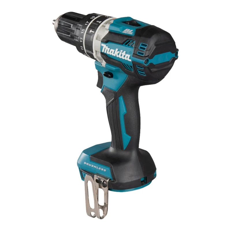 Makita DHP 484 Z Akku Schlagbohrschrauber 18 V 54 Nm Brushless + 22 tlg. Bit Set - ohne Akku, ohne Ladegerät