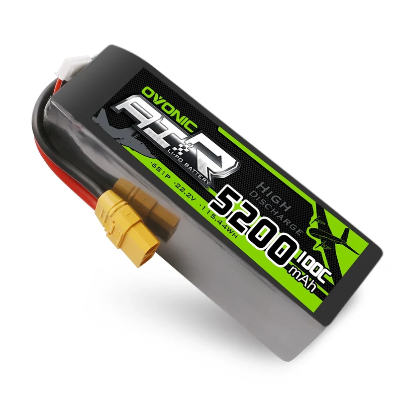 Ovonic 6S 5200mAh 6S 100C 22,2V XT90 & AS150 X-Class Cinelifter